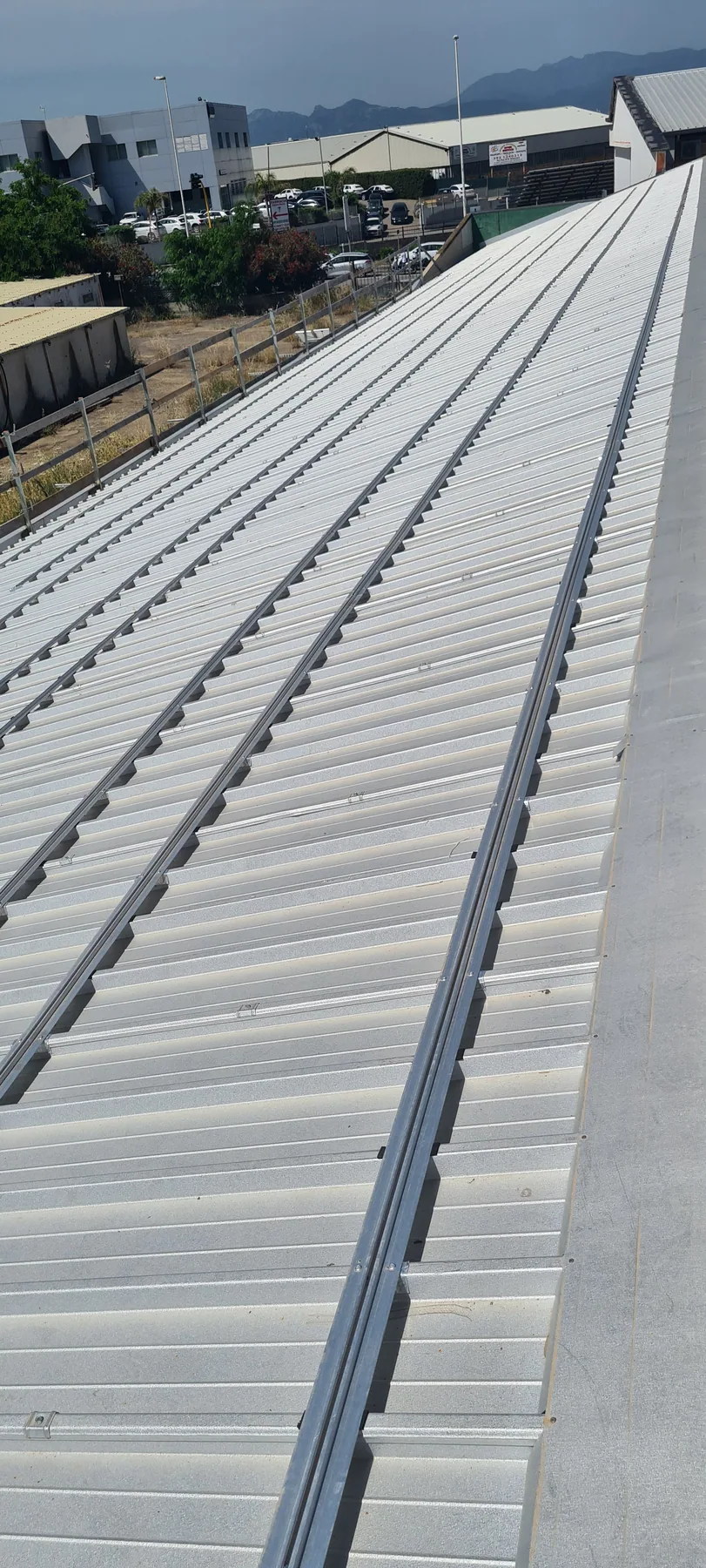 Copertura del cantiere fotovoltaico Auto Prestige