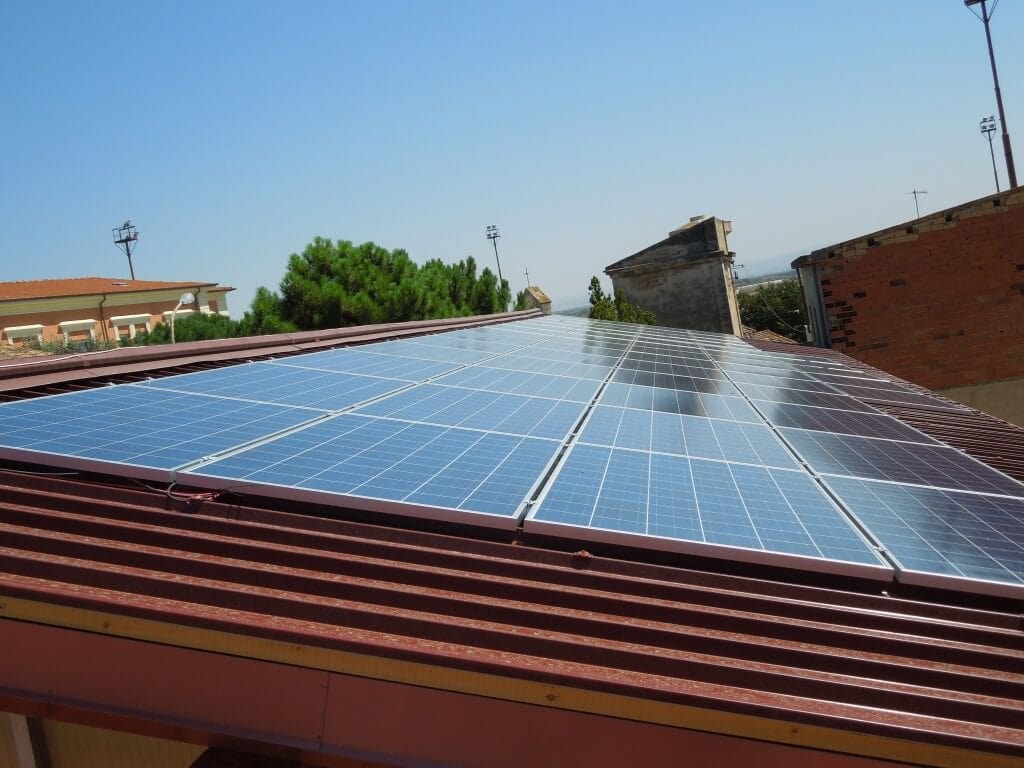 Impianto fotovoltaico da 14 Kwp Salone parrocchiale Decimoputzu (SU)
